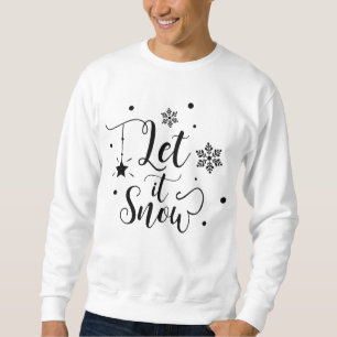 Deixe-o nevar com flocos de neve - camisa de Natal