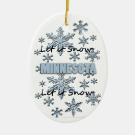 Deixe-o nevar Enfeites de natal Minnesota