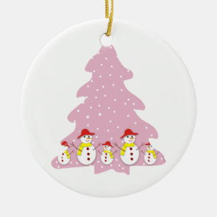 Deixe-o nevar Enfeites de natal personalizado