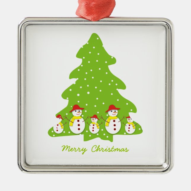Deixe-o nevar Enfeites de natal personalizado (Frente)