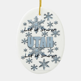 Deixe-o nevar Enfeites de natal Utah