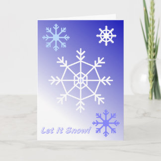 Deixe-o nevar no cartão de Natal