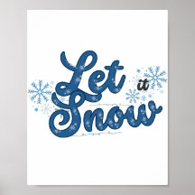 Deixe-o nevar Poster de inverno