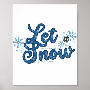 Deixe-o nevar Poster de inverno