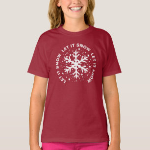 Deixe-o nevar, um grande floco de neve, T-Shirt