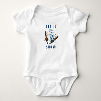 Deixe-O Neve! Snowman Skier T-Shirt