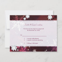 Deixe-o Snow Na moda Winter Bling Weding RSVP