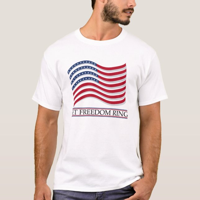 Deixe o t-shirt do anel da liberdade (Frente)