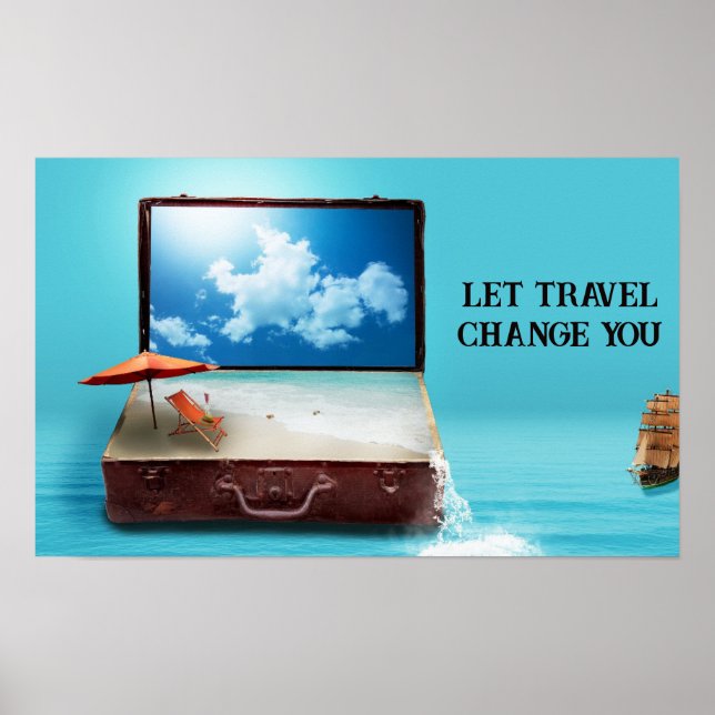 DEIXE O VIAGEM MUDAR O POSTER DE FANTASIA VIAGEM (Frente)