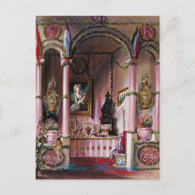 Deixe-os Comer Bolo - Cartão Postal (Frente)