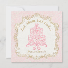 Deixe-os comer o convite do bolo