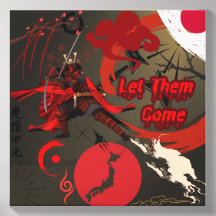Deixe-os vir, guerreiro japonês Samurai