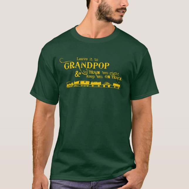 Deixe para a camiseta Vovô (Estrada de Ferro de Le (Frente)