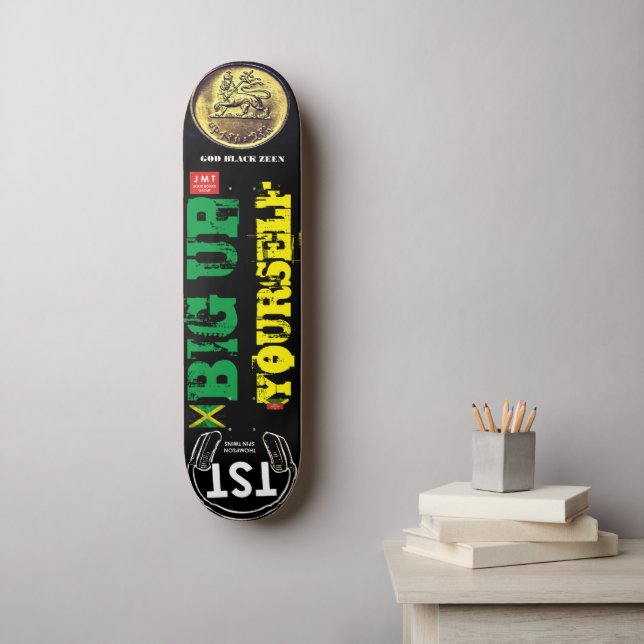 DEIXE-SE LEVAR Skateboard (Arte de parede)