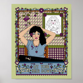 Deixe seu cabelo para baixo_A_8x10 Poster