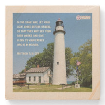 "Deixe sua luz brilhar" Porta copos de pedra inspi