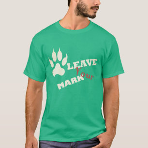 Deixe sua marca Lion Paw imprima T-Shirt