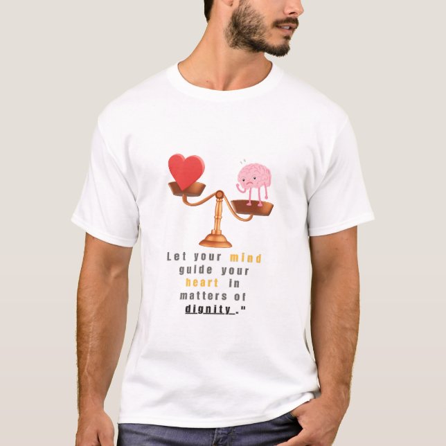 Deixe sua mente guiar seu coração – Camiseta Inspi (Frente)