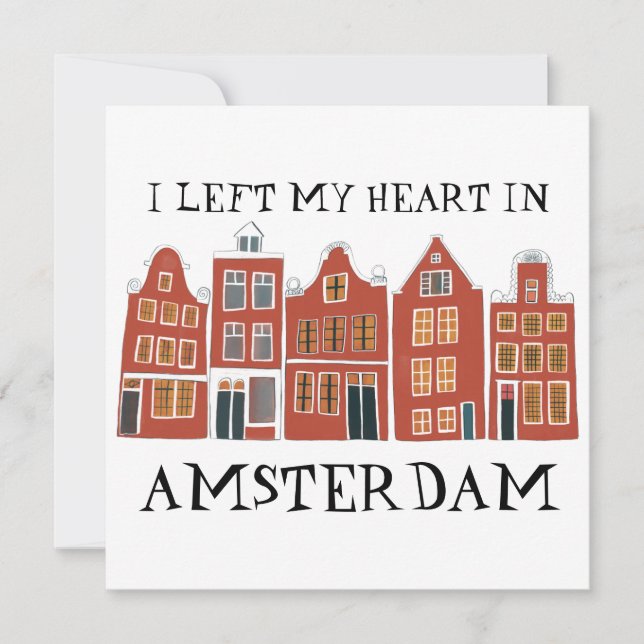 Deixei meu coração em casas do Canal de Amsterdam  (Frente)