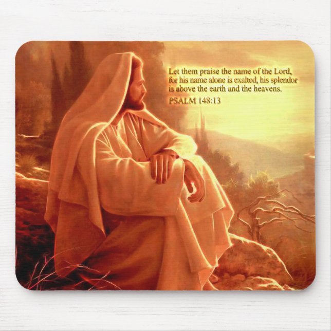 Deixem-nos louvar o nome do Senhor Mousepad (Frente)