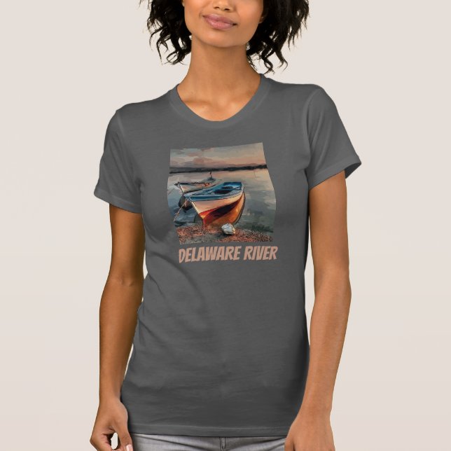 Delaware Bay, Boat, T-Shirt (Frente)