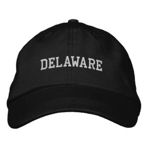 Delaware bordado Boné ajustável preto