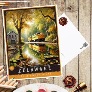 Delaware Cartão postal de Estado Hiperrealista