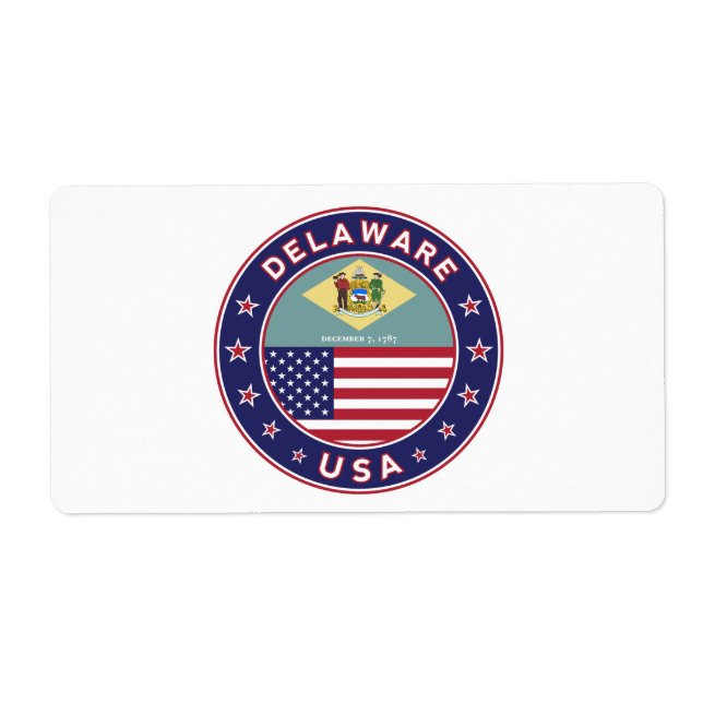 Delaware, t-shirt Delaware, adesivo Delaware (Frente)