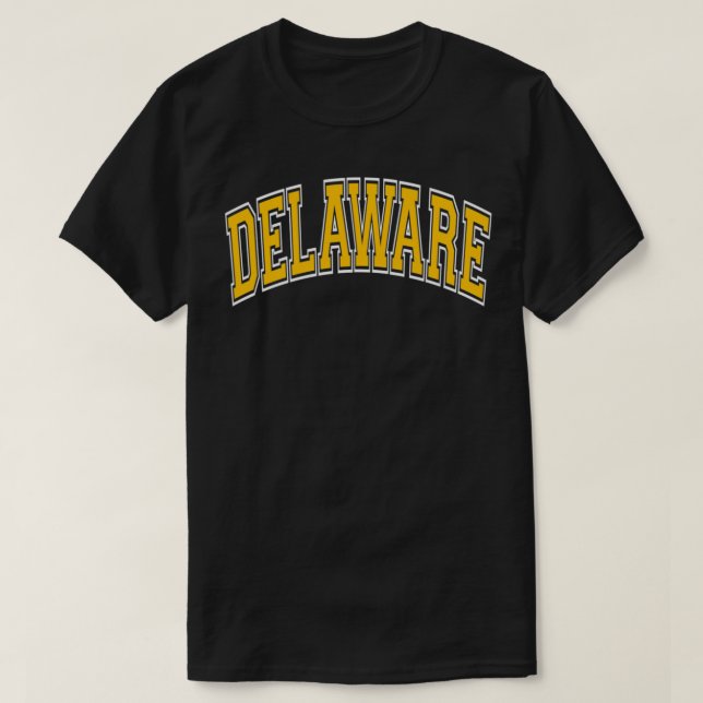 Delaware Varsity Style Amber Tet Pullover (Frente do Design)