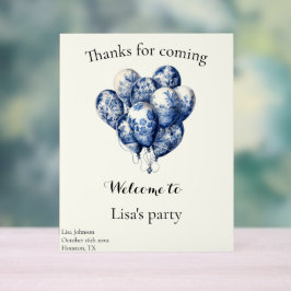 Delft Blue Balloons personalizáveis