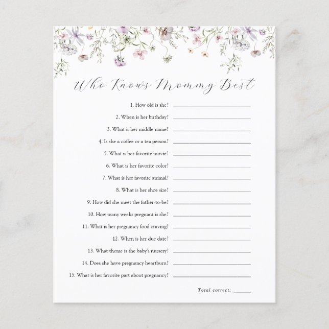 Delicado Flor Roxo Que Conhece Melhor A Mamãe (Frente)