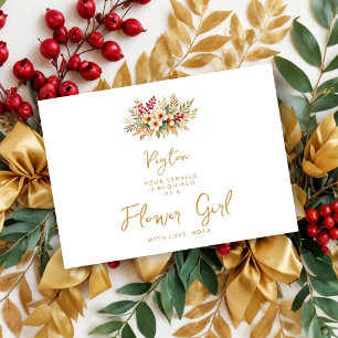Delicado Glam Natal Floral Menina das Flores Doura