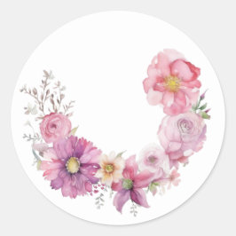 Delicar Adesivos Florais De Pia Rosa
