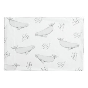 Delicar Baleias Beluga E Ilustração De Erva Mari