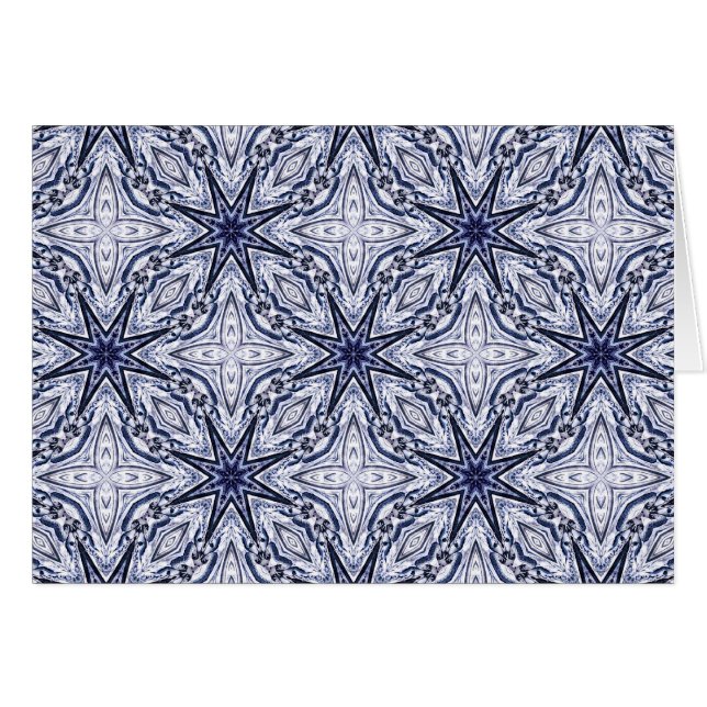 Delicar cartão azul e branco elegante (Frente horizontal)