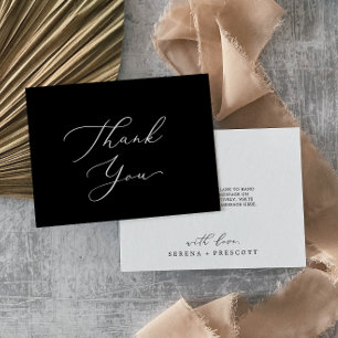 Delicar Cartões de agradecimentos de Caligrafia Pr