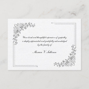 Delicar Cartões de agradecimentos De Simpatia Flo