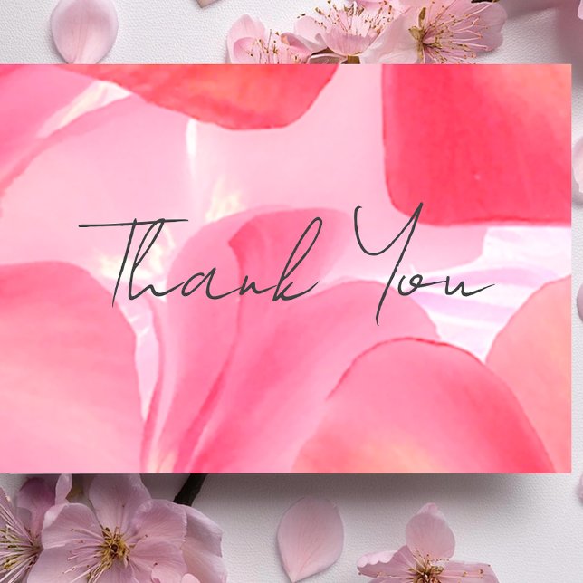 Delicar Cartões de agradecimentos do Chá de fralda (Elegant summer floral thank yow cards.)