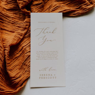 Delicar Cartões de agradecimentos Dourado e imprim