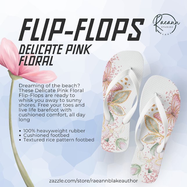 Delicar Chinelos Florais Rosa (Criador carregado)