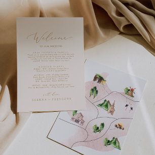 Delicar Dourado Creme Carta de Boas-vindas Itinerá