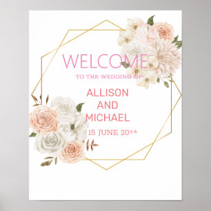 Delicar poster de casamento floral