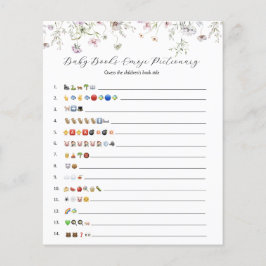 Delicar Roxo de Flor Selvagem Livros de Bebê Emoji