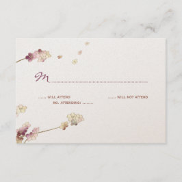 Delicar RSVP de Casamento de Cerejeira Dourada