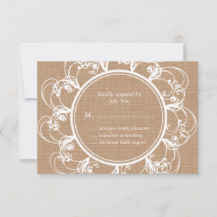 Delicar RSVP Floral no burlap