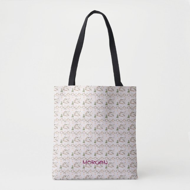 Delicar Saco de Tote de Padrão Floral com Pastel S (Frente)