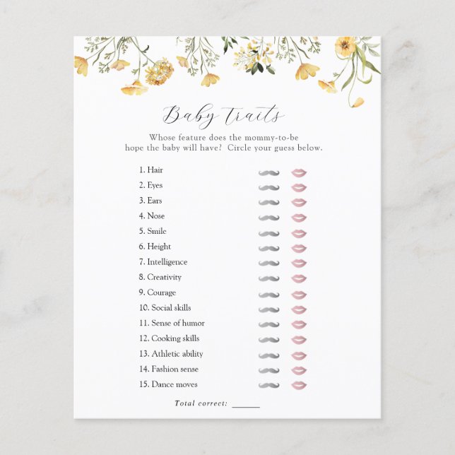 Delicar Traços de Chá Amarelo para Bebê (Frente)