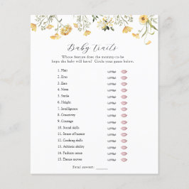 Delicar Traços de Chá Amarelo para Bebê