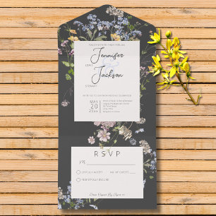 Delicate Boho Wildflower Charcar Sem Janto