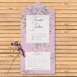 Delicate Boho Wildflower Janta rosa